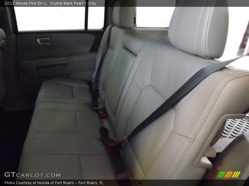 Crystal Black Pearl / Gray 2013 Honda Pilot EX-L