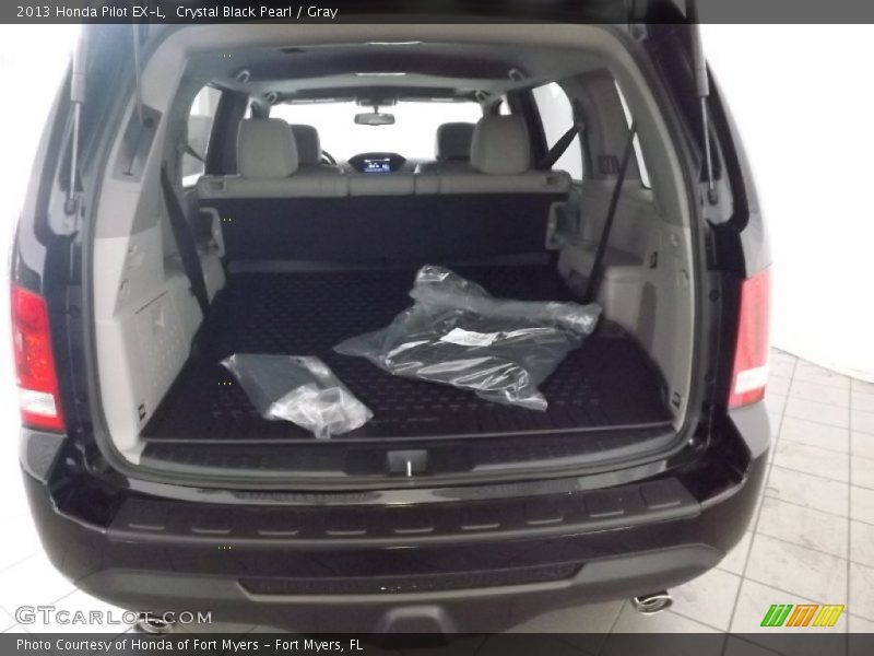 Crystal Black Pearl / Gray 2013 Honda Pilot EX-L
