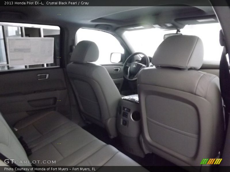 Crystal Black Pearl / Gray 2013 Honda Pilot EX-L