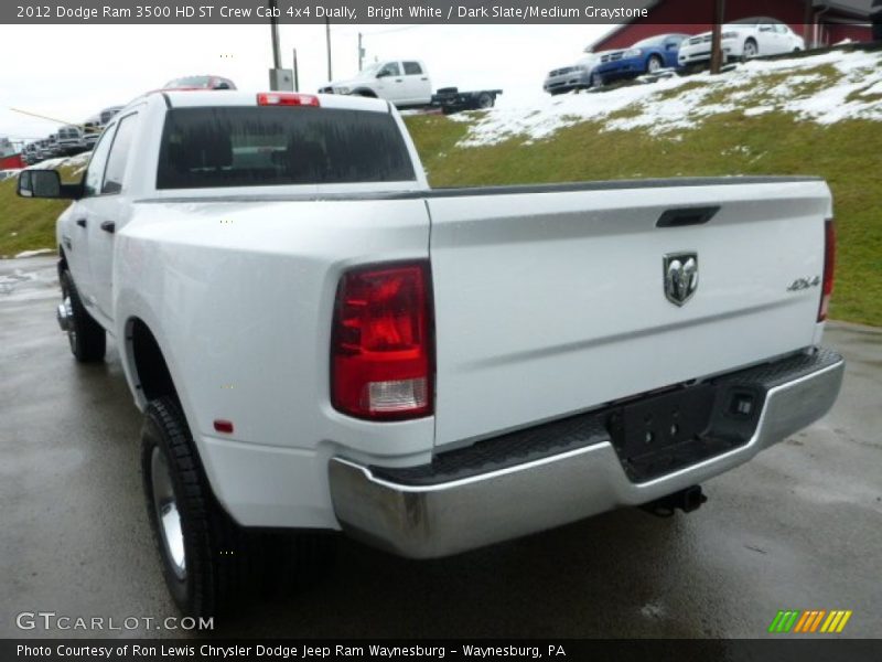  2012 Ram 3500 HD ST Crew Cab 4x4 Dually Bright White