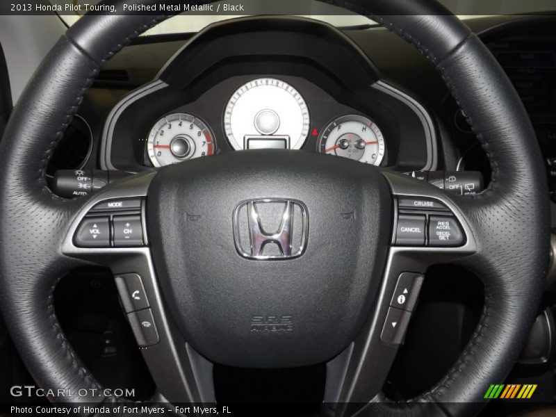 Polished Metal Metallic / Black 2013 Honda Pilot Touring