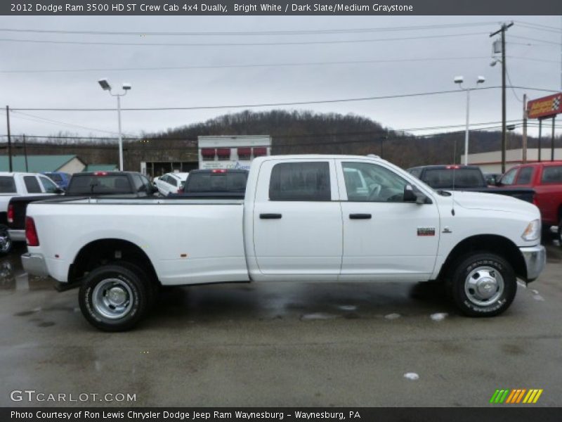 Bright White / Dark Slate/Medium Graystone 2012 Dodge Ram 3500 HD ST Crew Cab 4x4 Dually