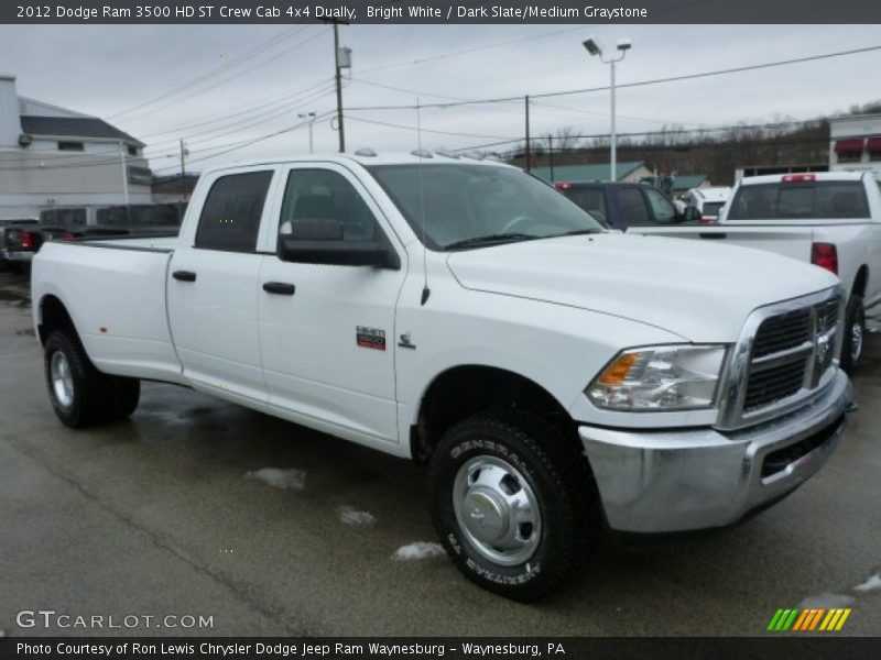 Front 3/4 View of 2012 Ram 3500 HD ST Crew Cab 4x4 Dually