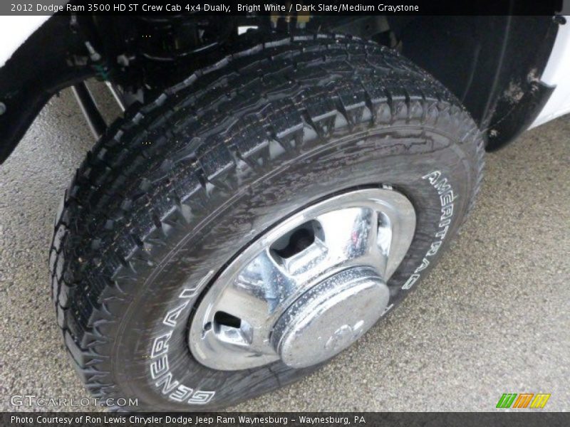 Bright White / Dark Slate/Medium Graystone 2012 Dodge Ram 3500 HD ST Crew Cab 4x4 Dually