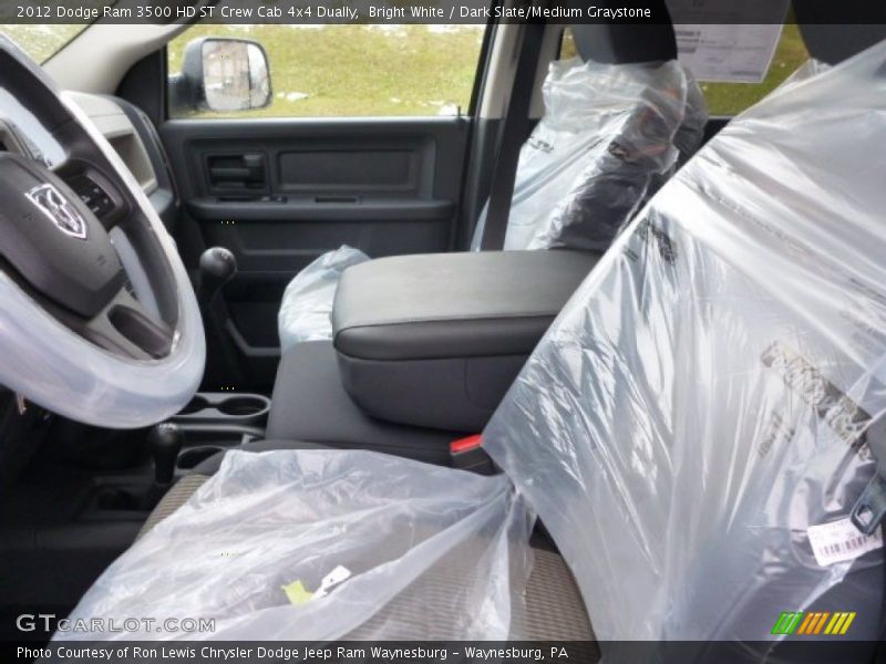 Bright White / Dark Slate/Medium Graystone 2012 Dodge Ram 3500 HD ST Crew Cab 4x4 Dually