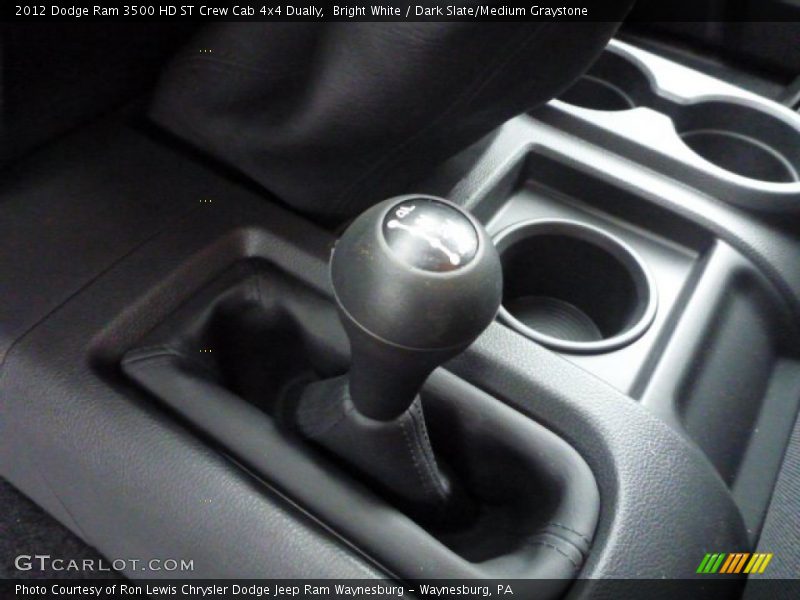 Bright White / Dark Slate/Medium Graystone 2012 Dodge Ram 3500 HD ST Crew Cab 4x4 Dually