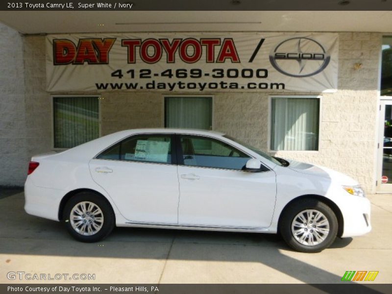 Super White / Ivory 2013 Toyota Camry LE