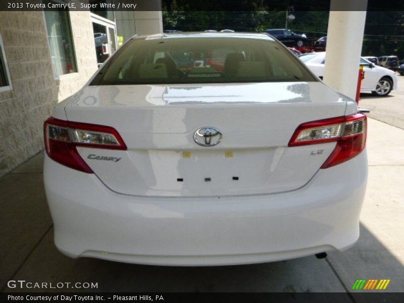 Super White / Ivory 2013 Toyota Camry LE
