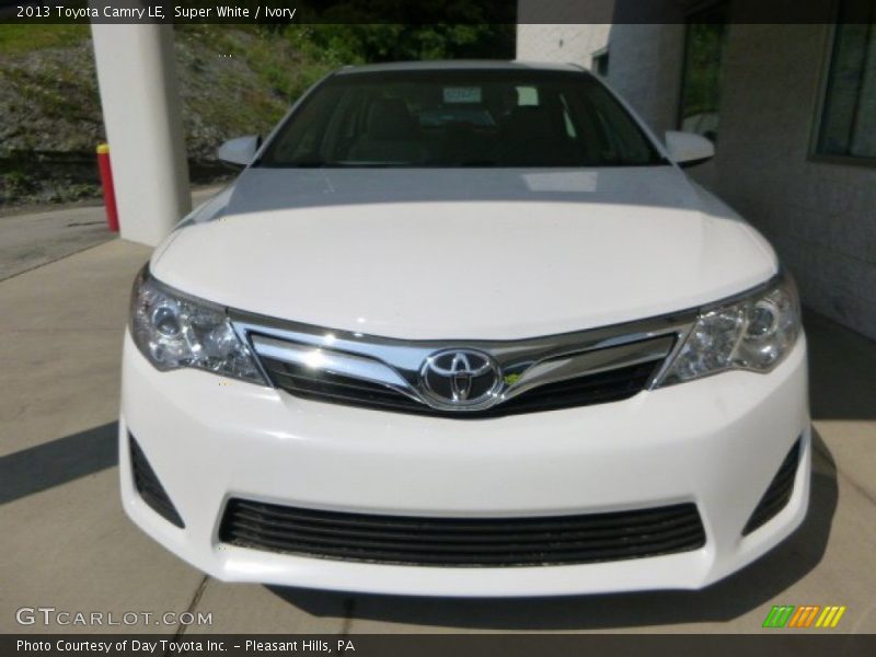 Super White / Ivory 2013 Toyota Camry LE