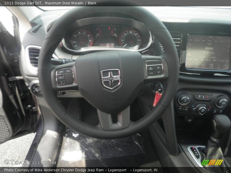Maximum Steel Metallic / Black 2013 Dodge Dart SXT