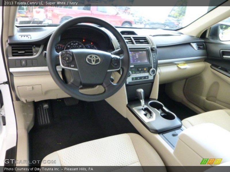 Super White / Ivory 2013 Toyota Camry LE