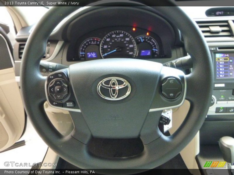 Super White / Ivory 2013 Toyota Camry LE