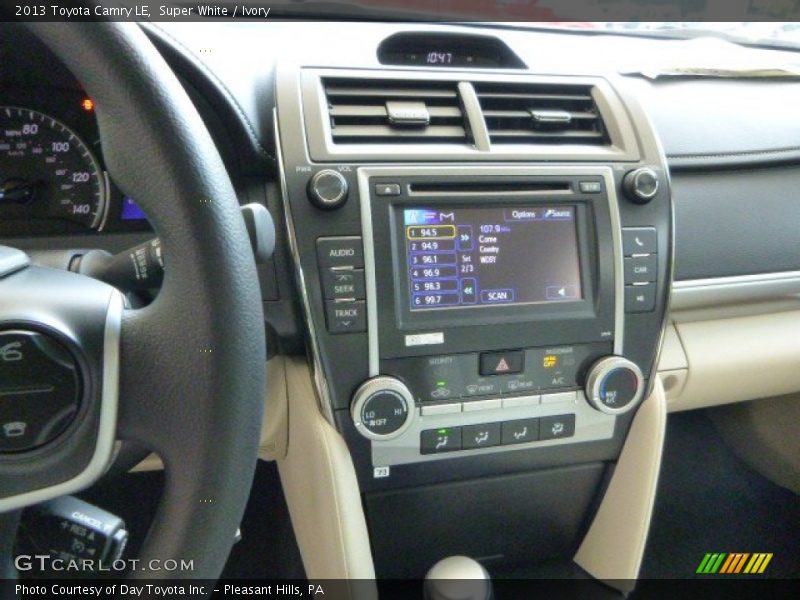 Super White / Ivory 2013 Toyota Camry LE