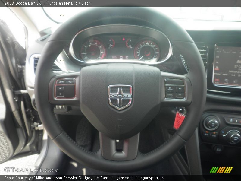 Tungsten Metallic / Black 2013 Dodge Dart SXT