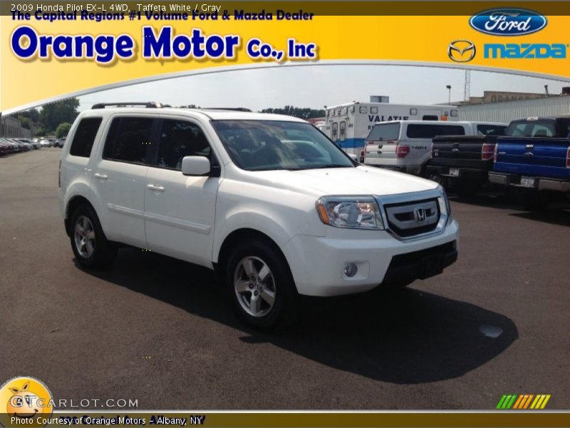 Taffeta White / Gray 2009 Honda Pilot EX-L 4WD