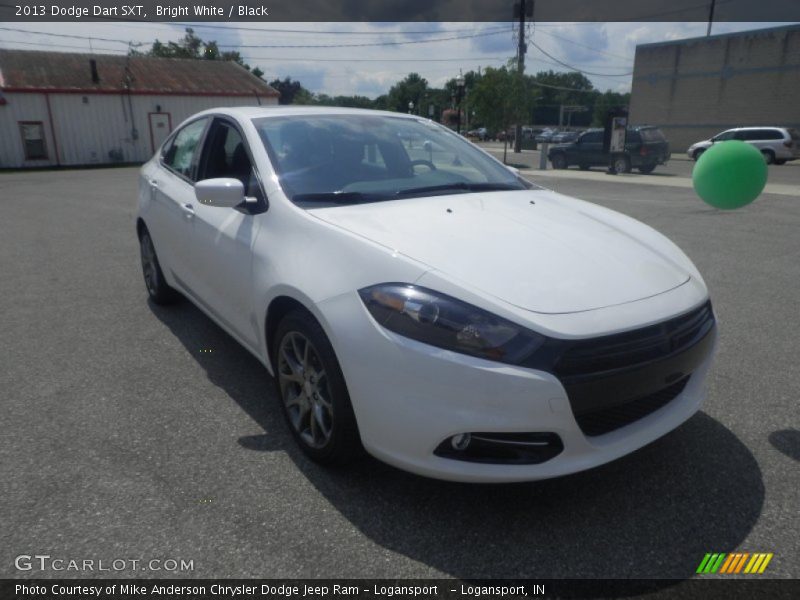 Bright White / Black 2013 Dodge Dart SXT