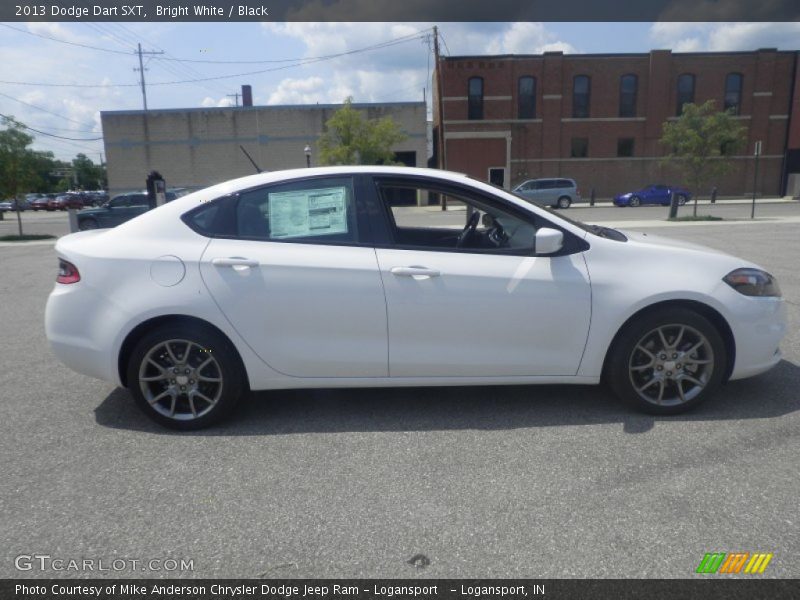 Bright White / Black 2013 Dodge Dart SXT