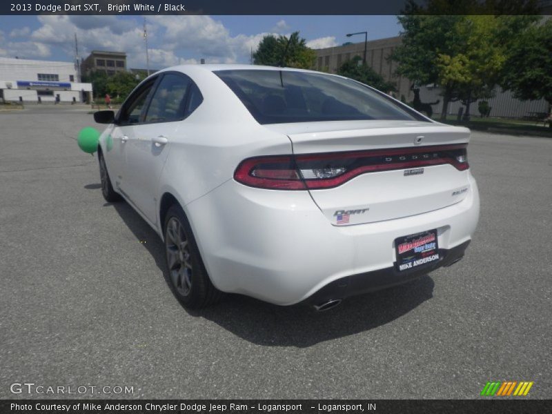Bright White / Black 2013 Dodge Dart SXT