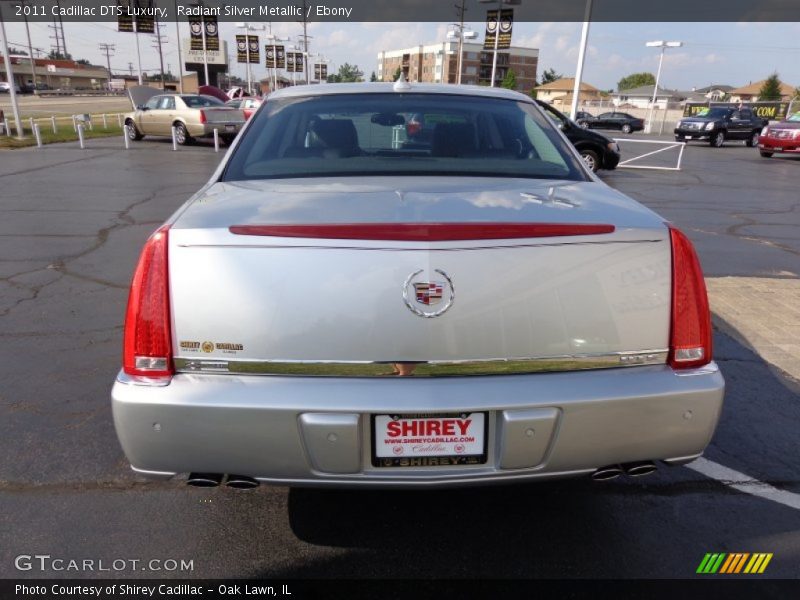 Radiant Silver Metallic / Ebony 2011 Cadillac DTS Luxury