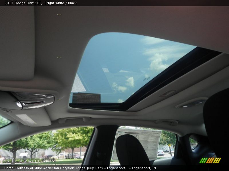 Bright White / Black 2013 Dodge Dart SXT