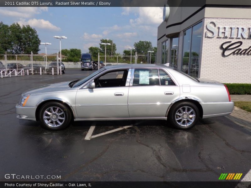 Radiant Silver Metallic / Ebony 2011 Cadillac DTS Luxury