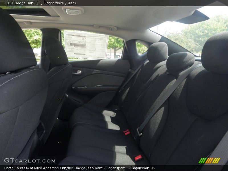 Bright White / Black 2013 Dodge Dart SXT