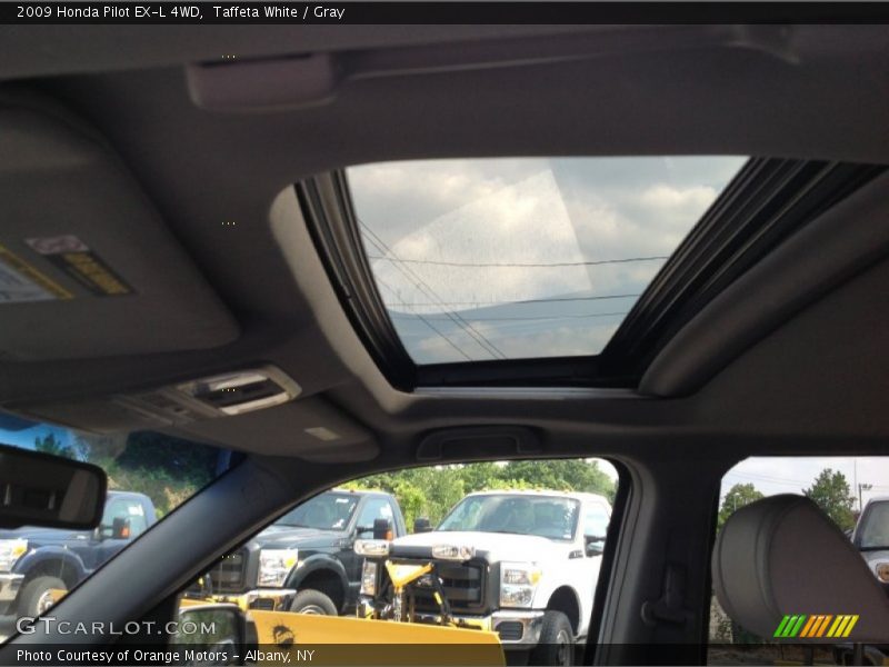 Taffeta White / Gray 2009 Honda Pilot EX-L 4WD