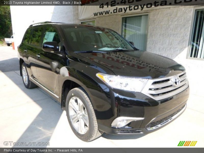Black / Black 2013 Toyota Highlander Limited 4WD