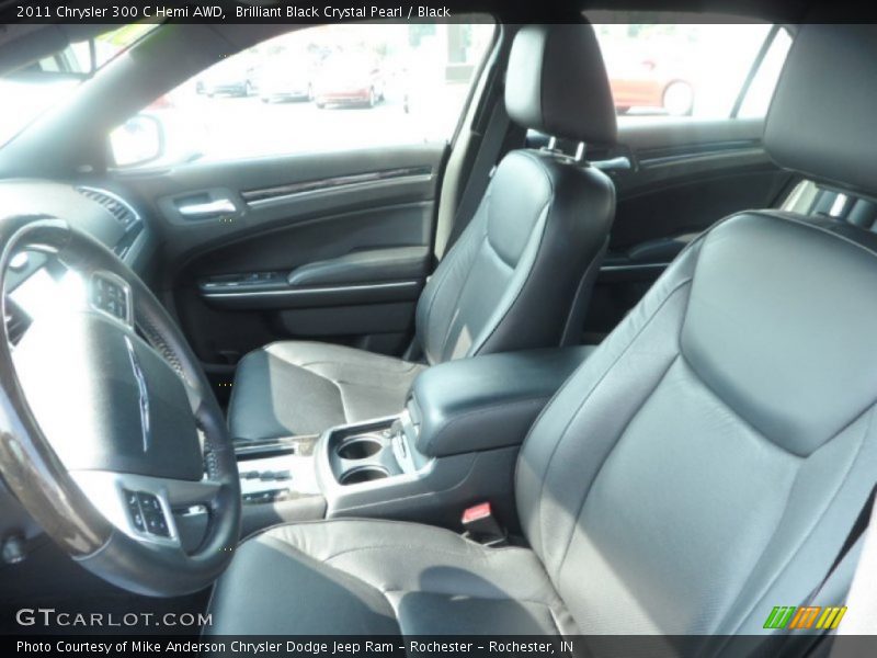 Brilliant Black Crystal Pearl / Black 2011 Chrysler 300 C Hemi AWD