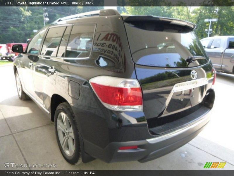 Black / Black 2013 Toyota Highlander Limited 4WD