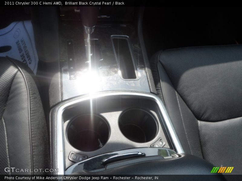 Brilliant Black Crystal Pearl / Black 2011 Chrysler 300 C Hemi AWD