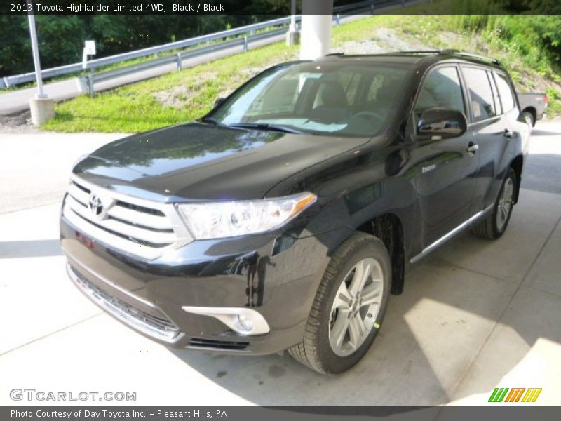 Black / Black 2013 Toyota Highlander Limited 4WD