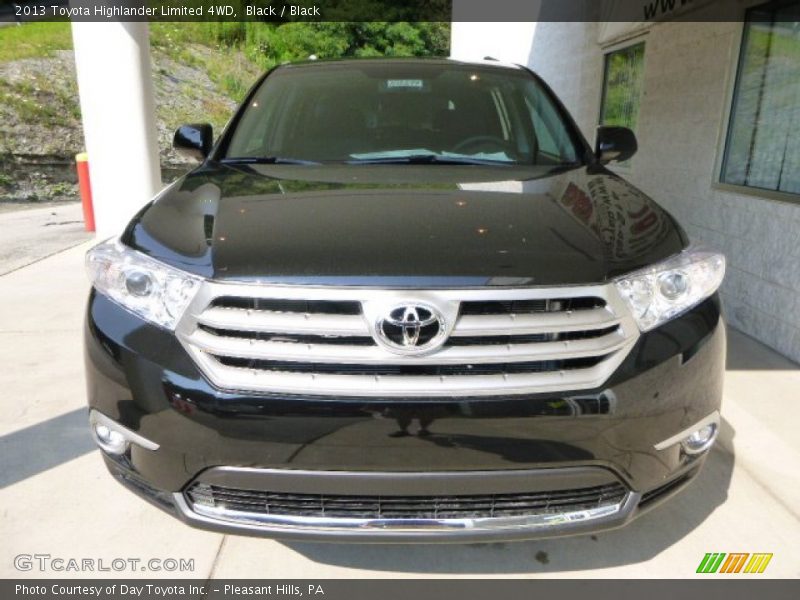 Black / Black 2013 Toyota Highlander Limited 4WD