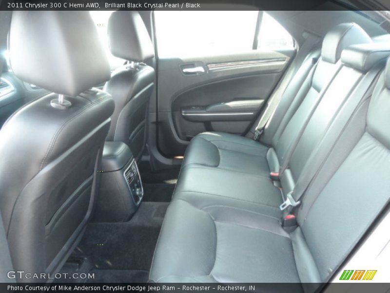 Brilliant Black Crystal Pearl / Black 2011 Chrysler 300 C Hemi AWD