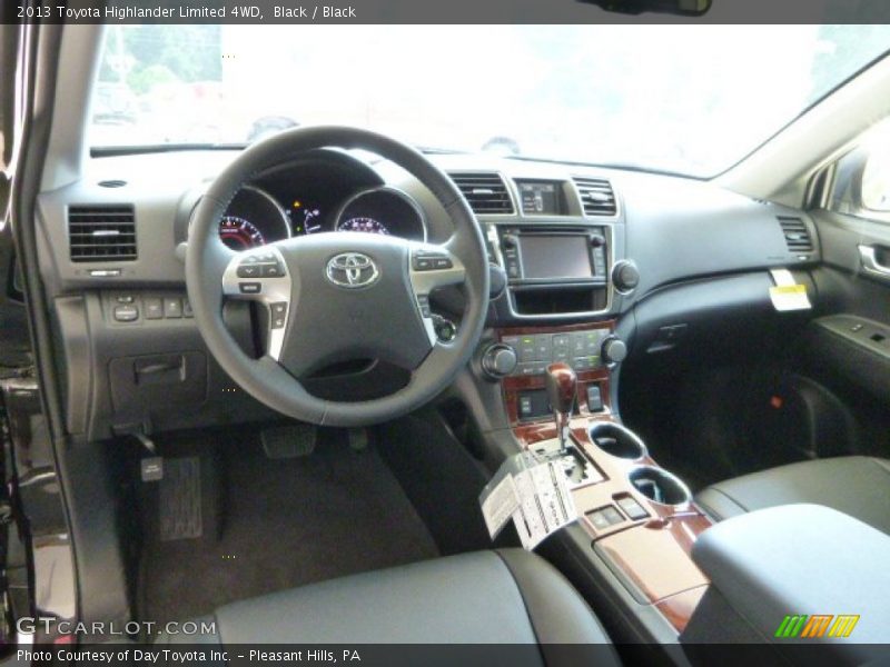 Black / Black 2013 Toyota Highlander Limited 4WD