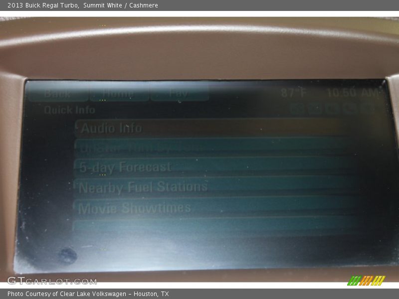 Summit White / Cashmere 2013 Buick Regal Turbo