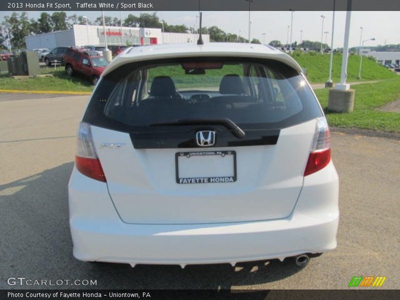 Taffeta White / Sport Black 2013 Honda Fit Sport