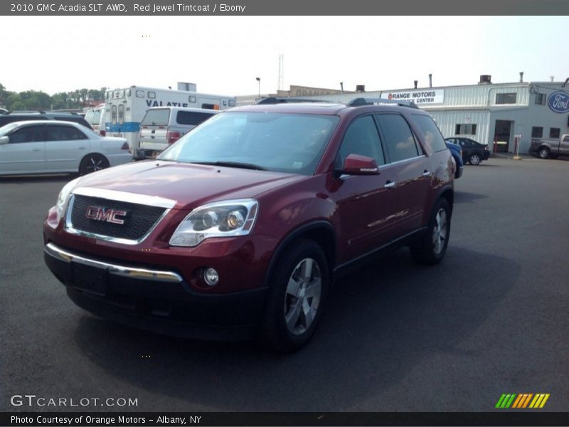 Red Jewel Tintcoat / Ebony 2010 GMC Acadia SLT AWD