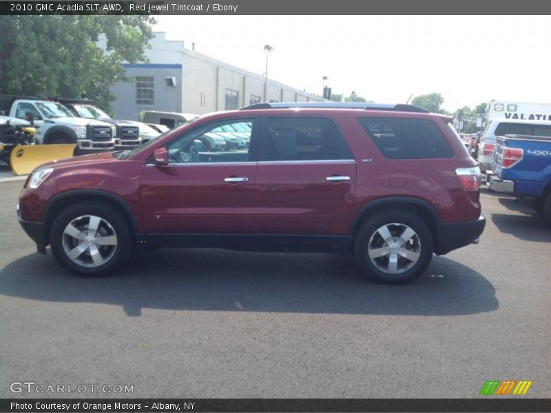 Red Jewel Tintcoat / Ebony 2010 GMC Acadia SLT AWD