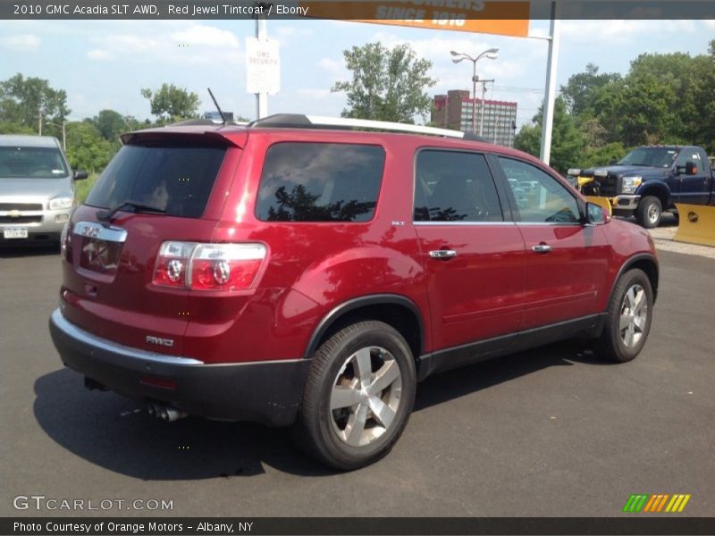 Red Jewel Tintcoat / Ebony 2010 GMC Acadia SLT AWD