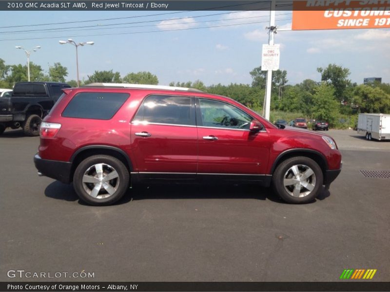 Red Jewel Tintcoat / Ebony 2010 GMC Acadia SLT AWD