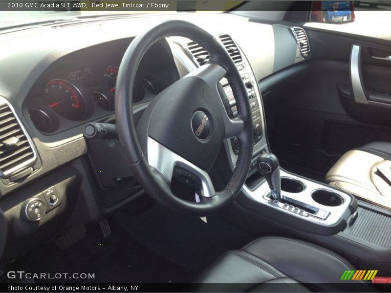 Red Jewel Tintcoat / Ebony 2010 GMC Acadia SLT AWD