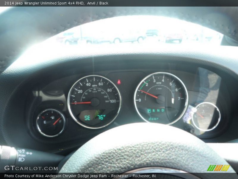Anvil / Black 2014 Jeep Wrangler Unlimited Sport 4x4 RHD
