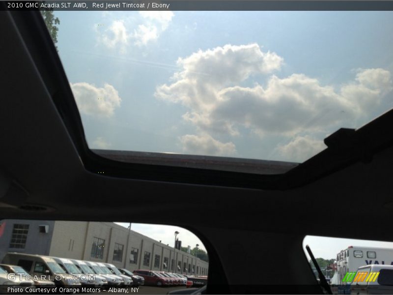 Red Jewel Tintcoat / Ebony 2010 GMC Acadia SLT AWD