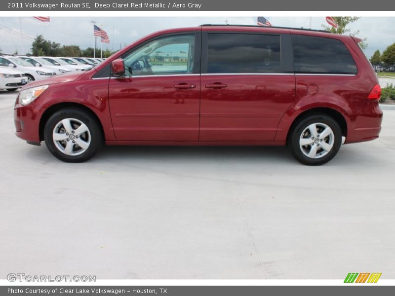 Deep Claret Red Metallic / Aero Gray 2011 Volkswagen Routan SE