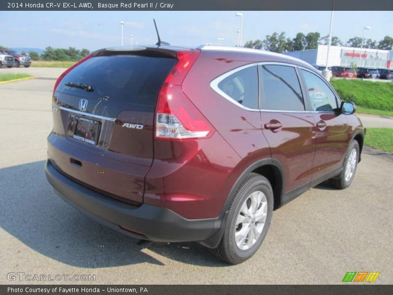 Basque Red Pearl II / Gray 2014 Honda CR-V EX-L AWD