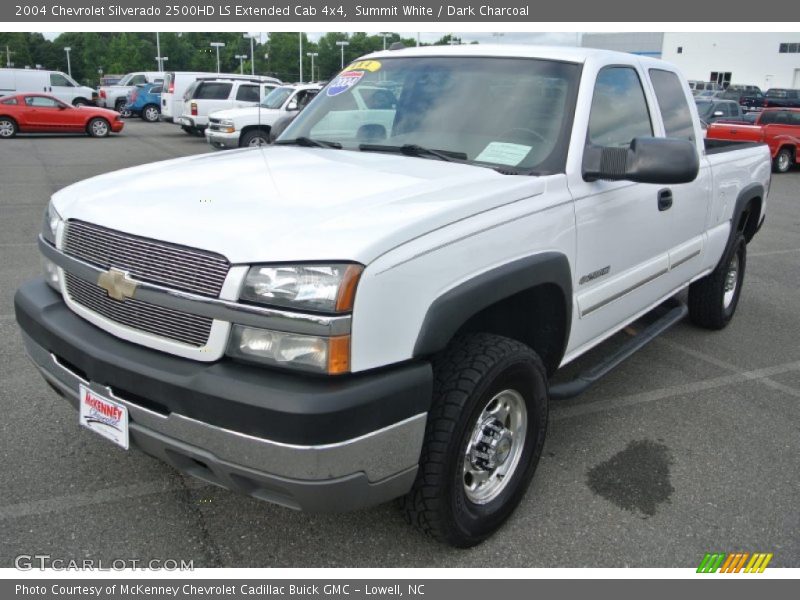 Summit White / Dark Charcoal 2004 Chevrolet Silverado 2500HD LS Extended Cab 4x4