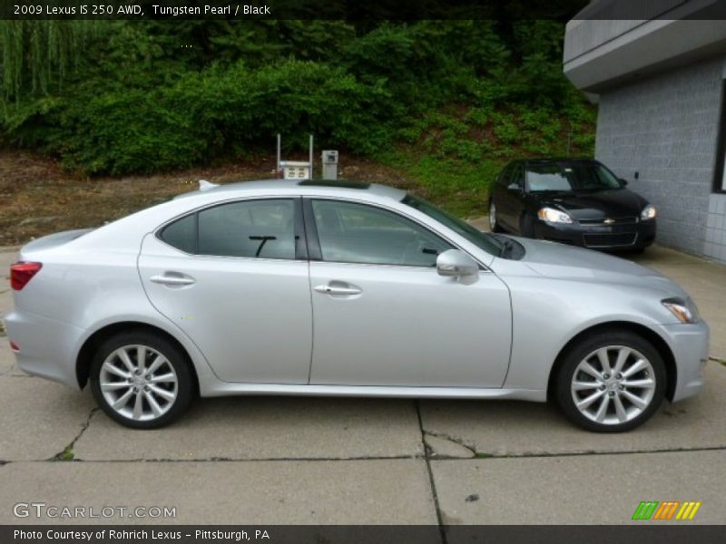 Tungsten Pearl / Black 2009 Lexus IS 250 AWD