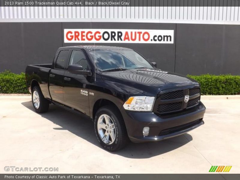 Black / Black/Diesel Gray 2013 Ram 1500 Tradesman Quad Cab 4x4