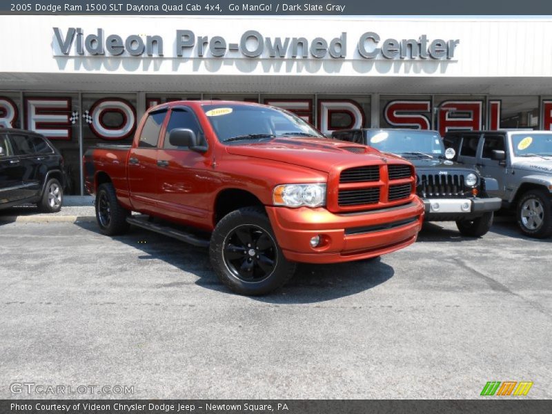 Go ManGo! / Dark Slate Gray 2005 Dodge Ram 1500 SLT Daytona Quad Cab 4x4